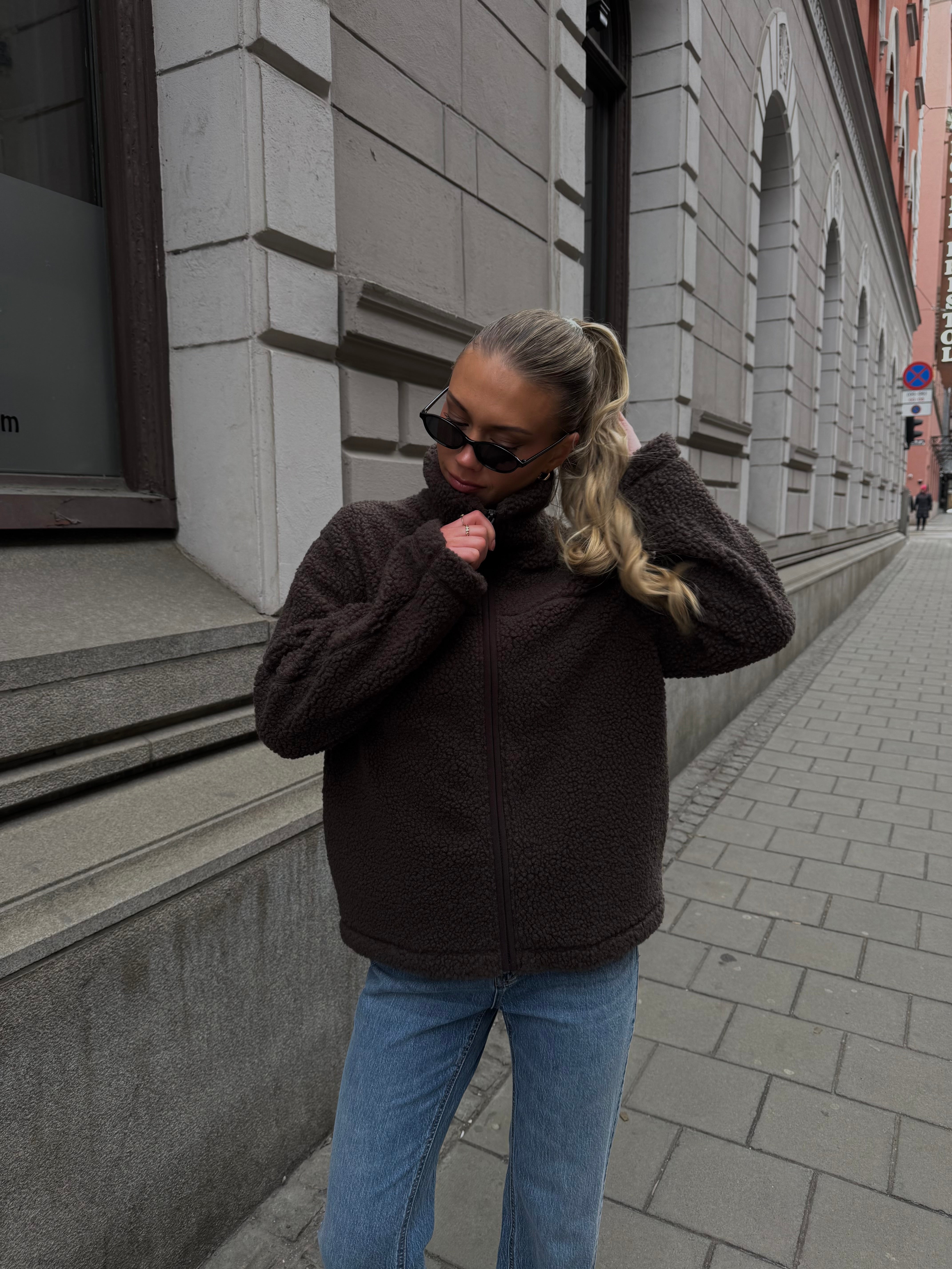 VMKARLA TEDDY JACKET - Chocolate Torte